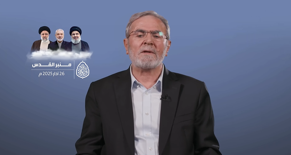 Secretary-General of the Palestinian resistance movement Islamic Jihad, Ziad al-Nakhaleh